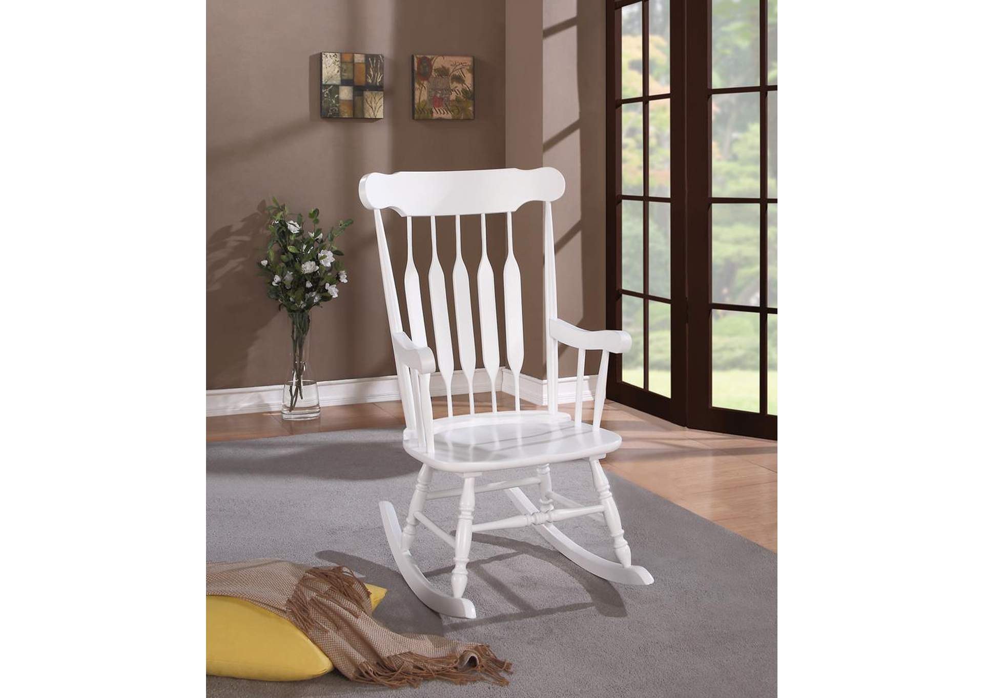 Five Star Furniture White Rocking Chair