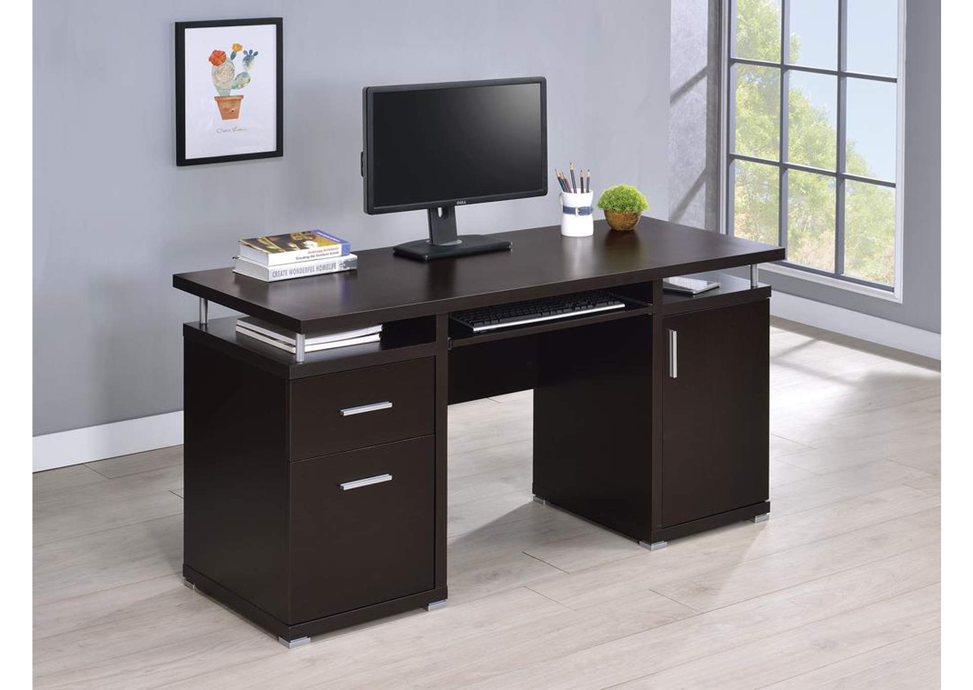 Best Buy Furniture And Mattress Cappuccino Computer Desk