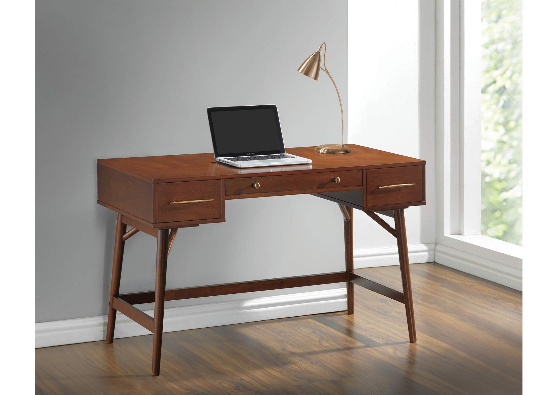 Affordable Furniture Houston Walnut Writing Desk