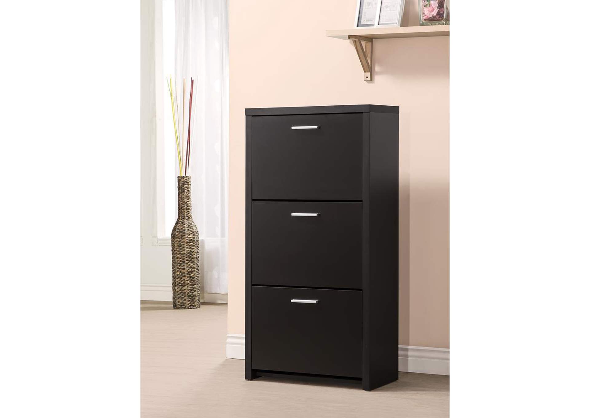 Stewart Williams Furniture Black Shoe Rack