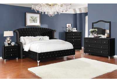 Best Buy Furniture And Mattress Deanna Metallic Black Eastern