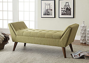 Green & Warm Brown Bench,Coaster Furniture