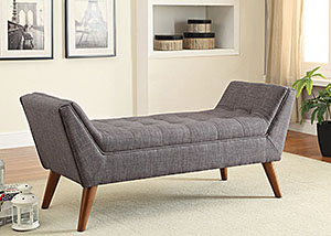 Grey & Warm Brown Bench,Coaster Furniture