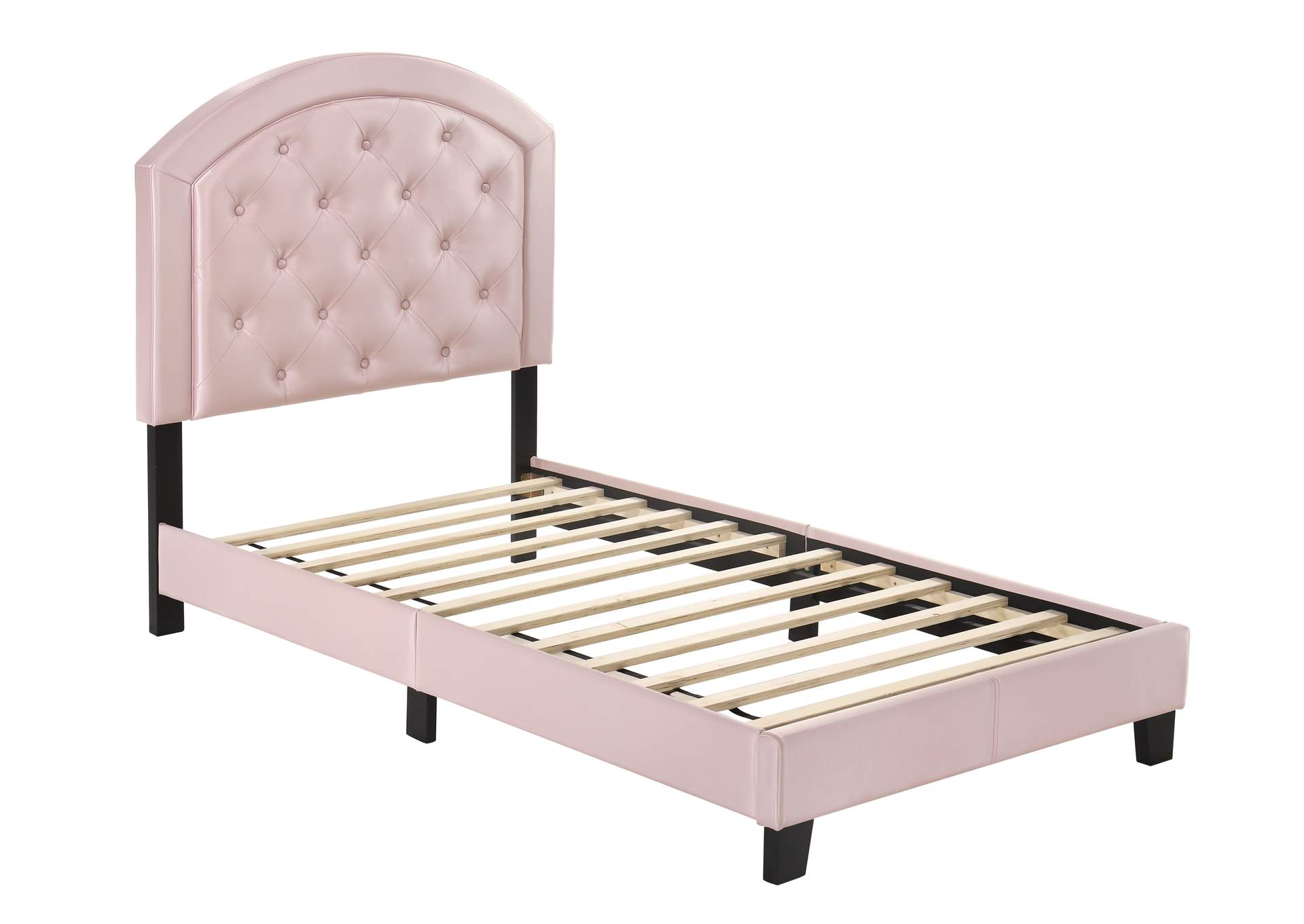 Gaby Twin Platform Bed W/ Adjustable Headboard Muebleria Estylo House