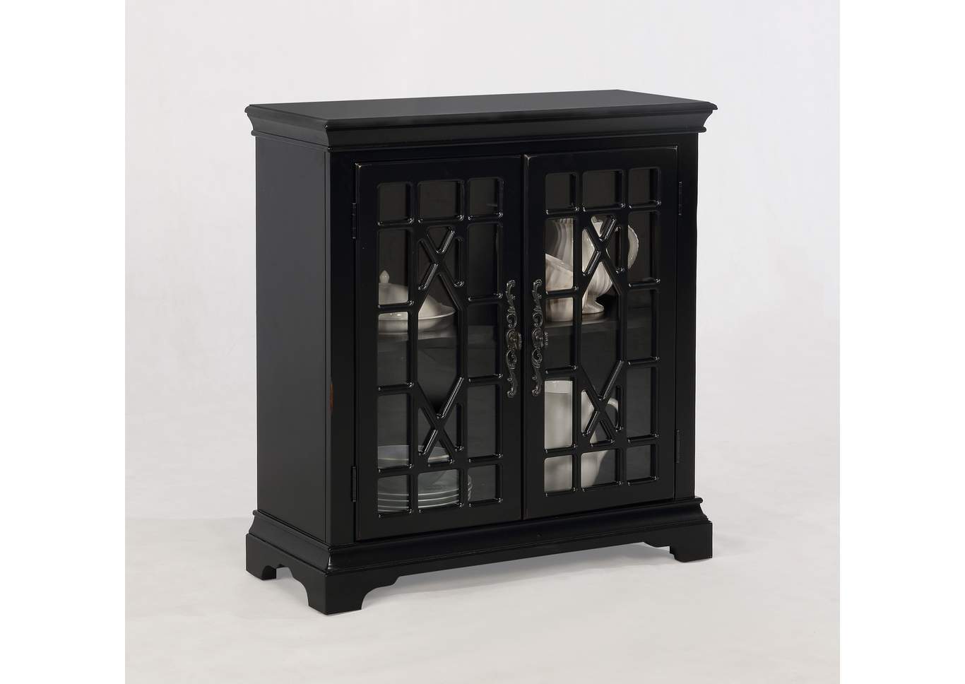 meyers tabakin inc francesca black accent cabinet