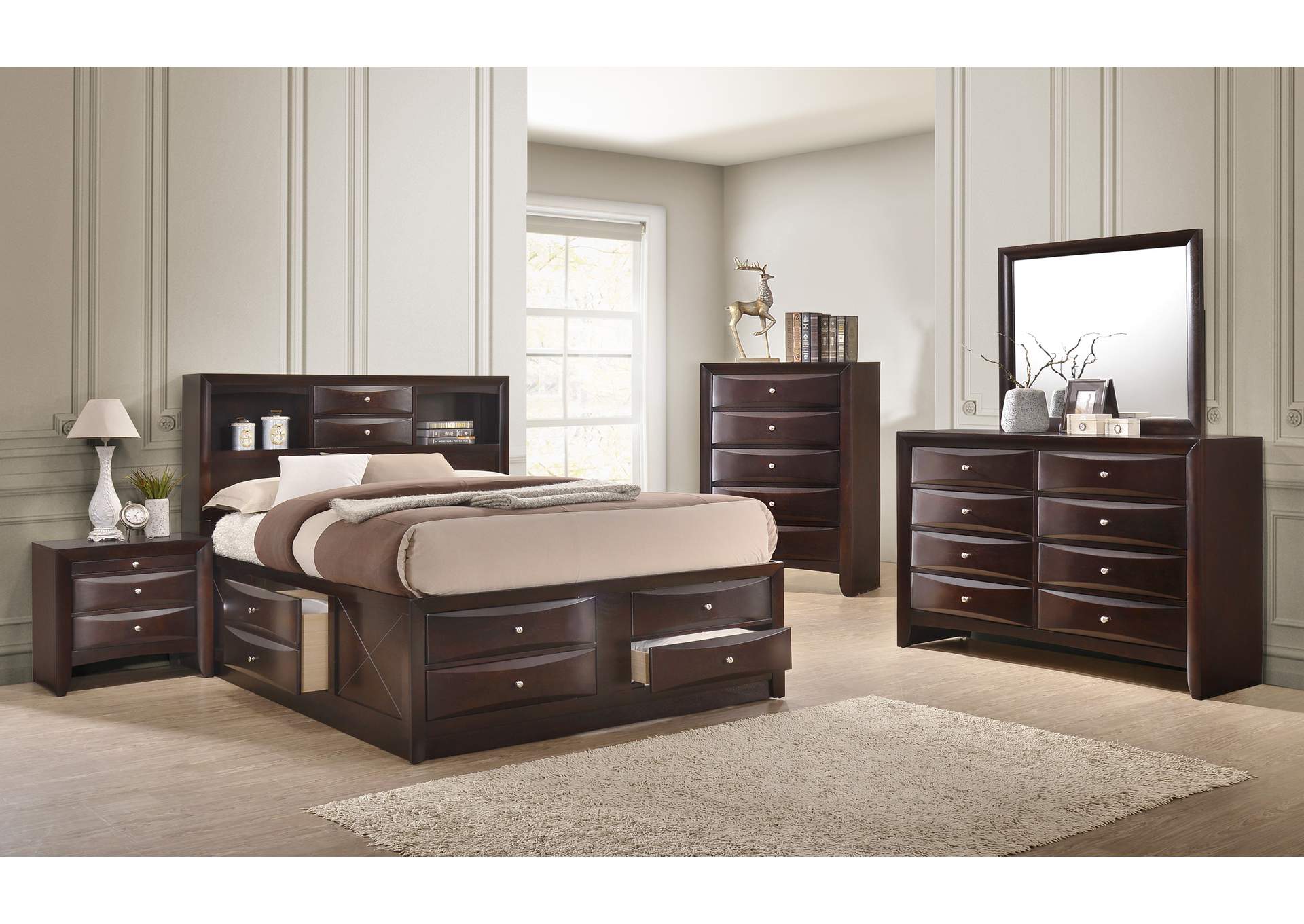 Ivan Smith Emily Dark Cherry King Captain S Bed