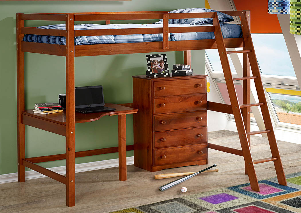 student loft bed with desk