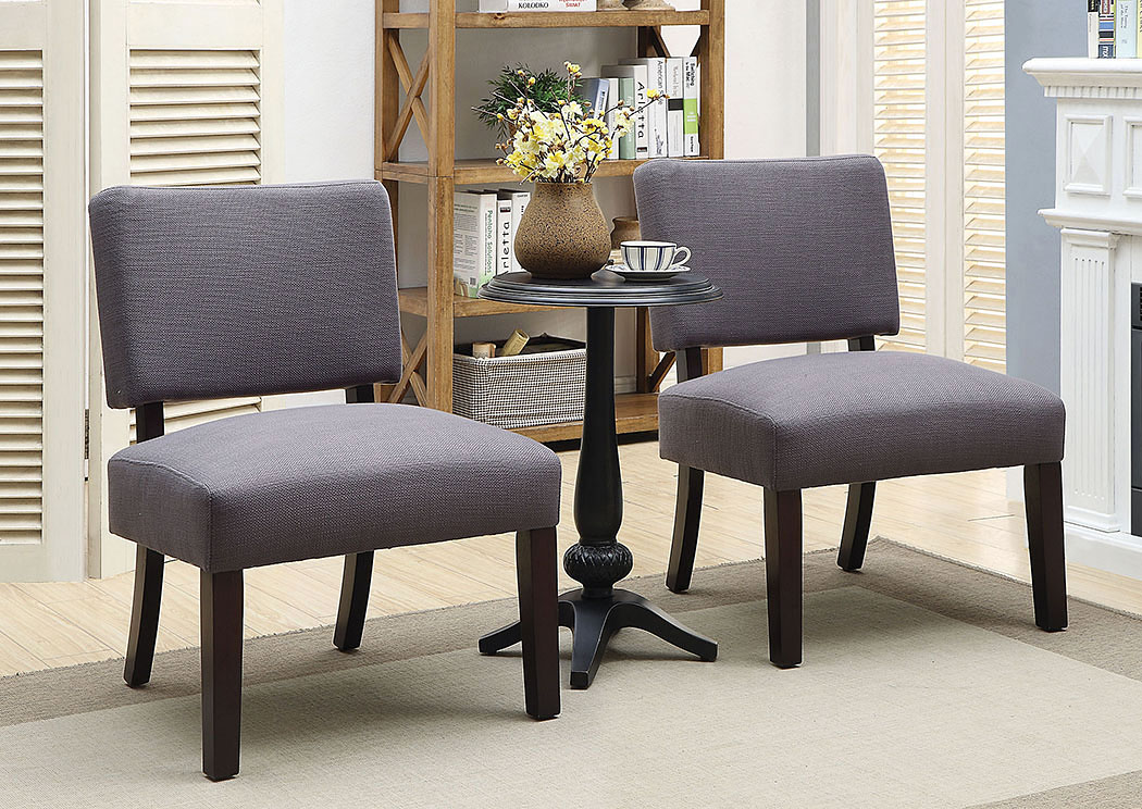 Broadway Furniture Arvid Gray Walnut Accent Table Chair Set