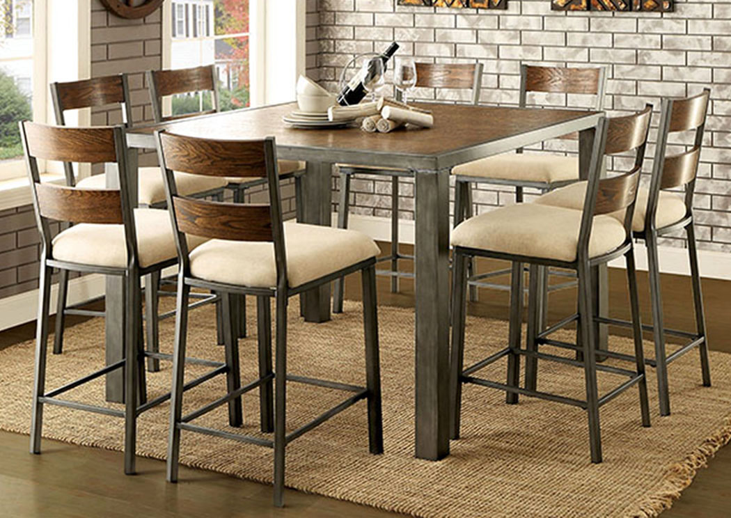 Broadway Furniture Jazlyn Ii Weathered Oak Counter Height Table W