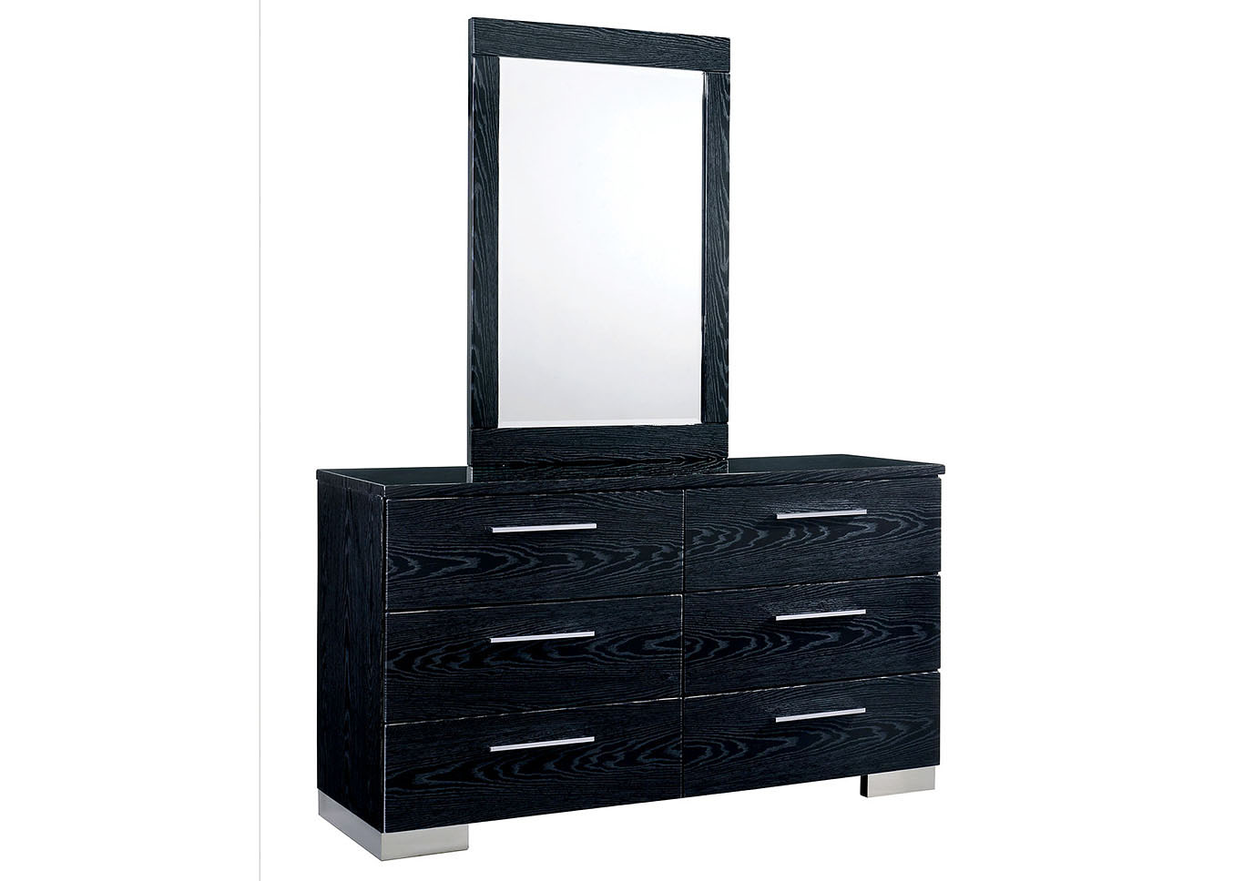 Furniture Ville Bronx Ny Christie Black Lacquer Dresser W Mirror
