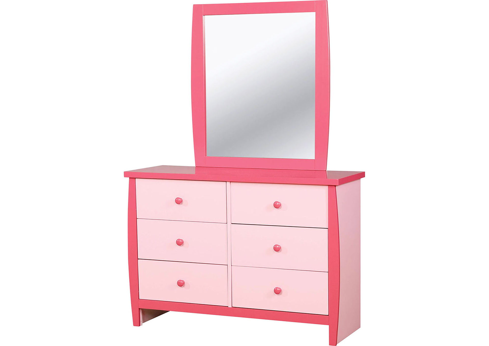 Best Buy Furniture And Mattress Marlee Pink Dresser