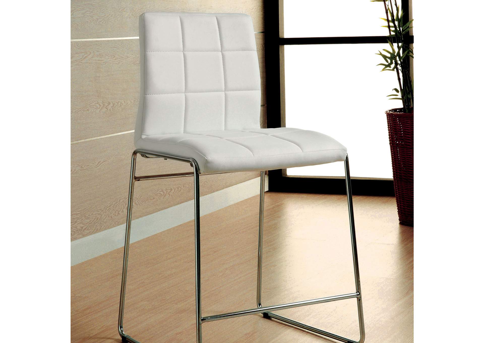 brothers fine furniture kona ii white counter height chair set of 2