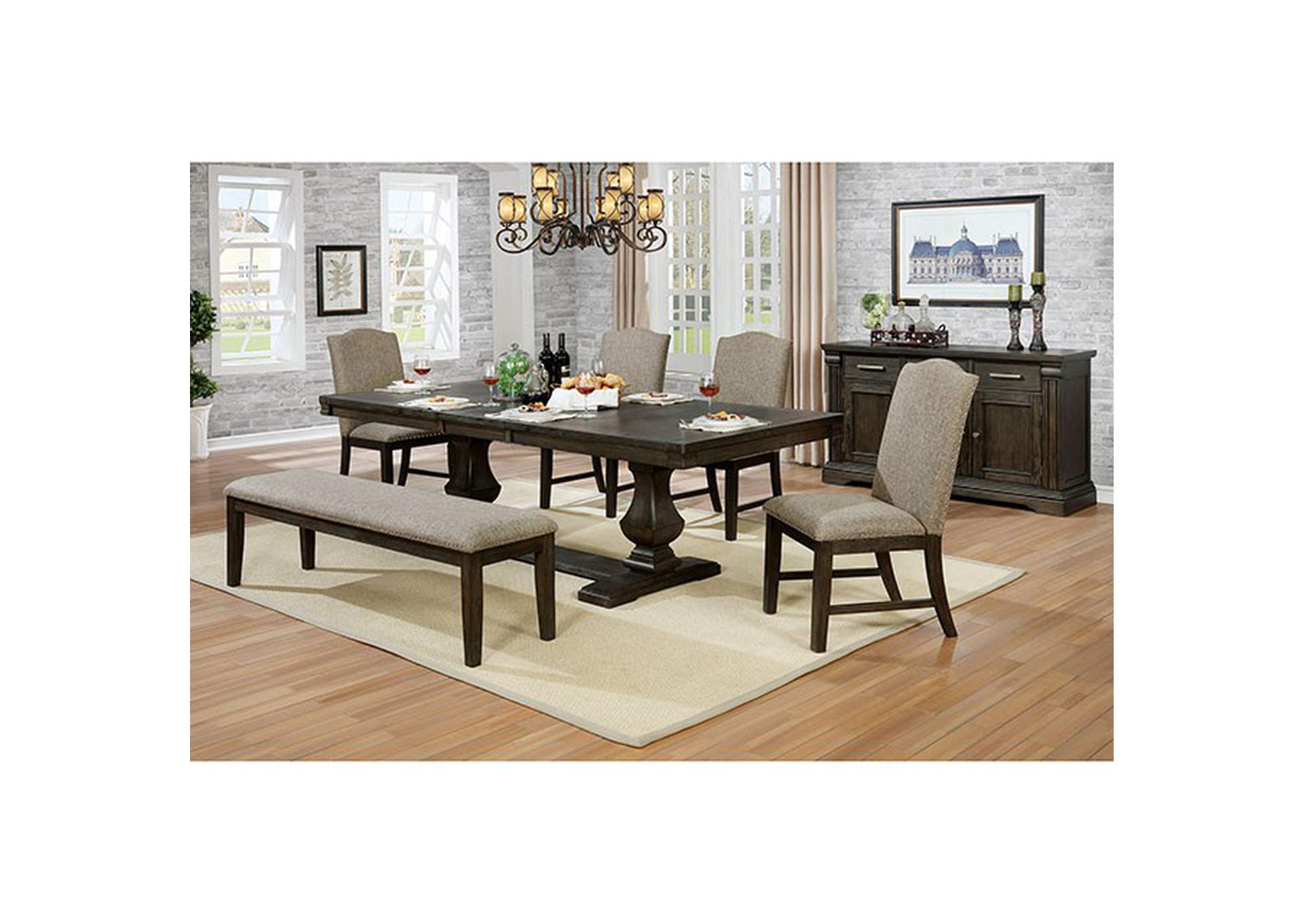 Faulk Espresso Dining Table Darwish Furniture New York City Ashley Furniture Dealer