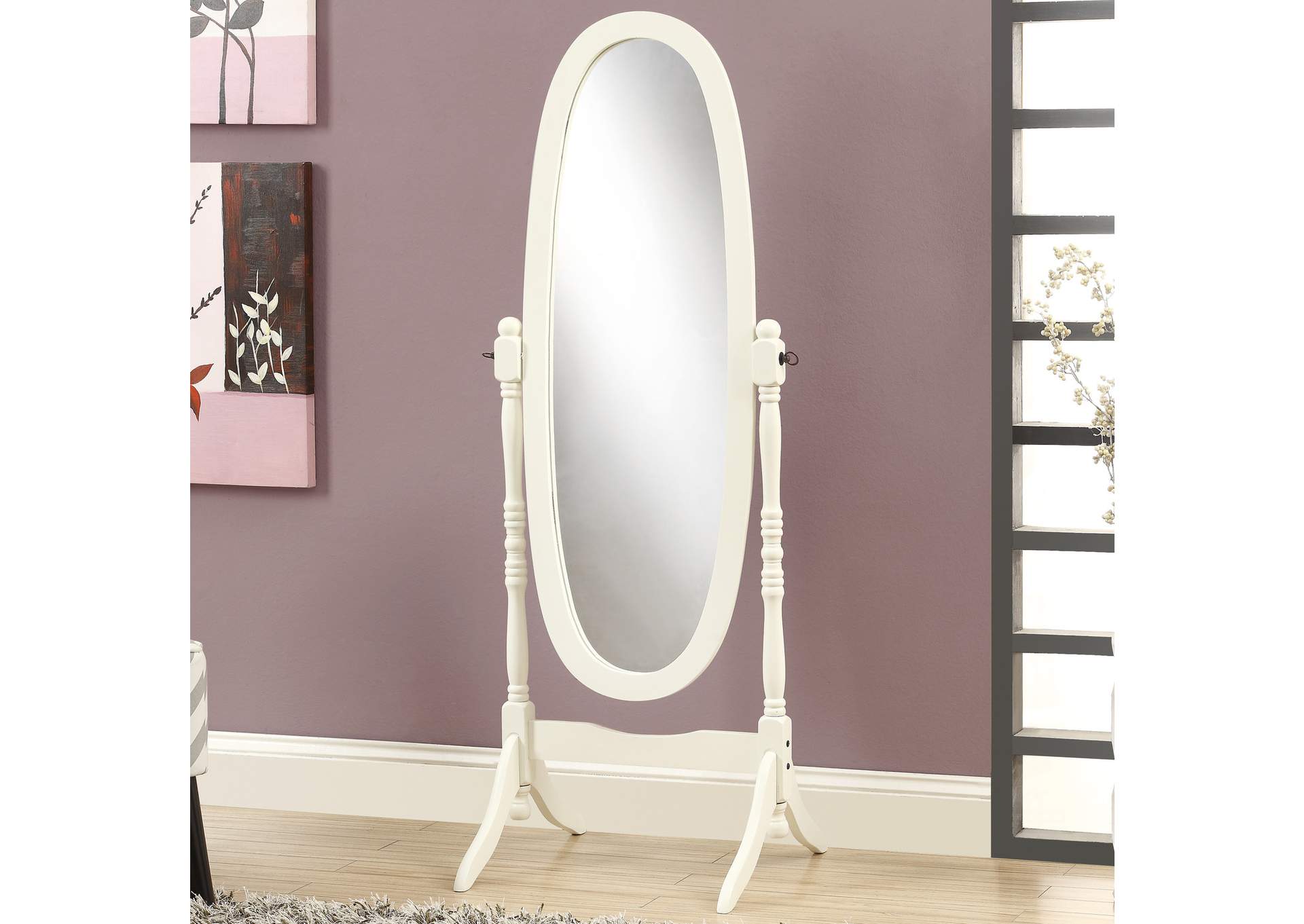 White Cheval Mirror Roses Flooring And Furniture