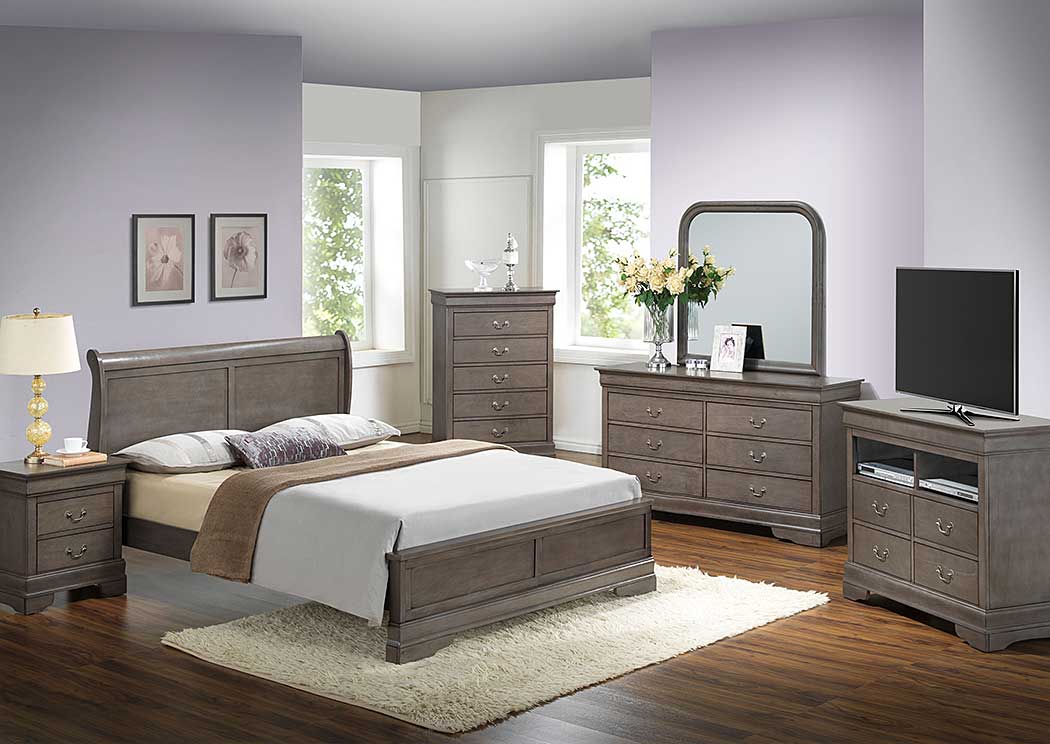 Home Furnishings Depot Ny Grey King Low Profile Bed Dresser