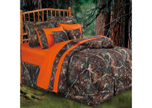 Renaissance Philadelphia Pa Oak Camo Queen Bedding Set