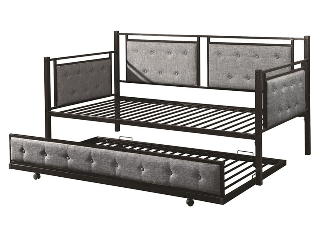 Bob S Discount House Black Grey Daybed With Trundle