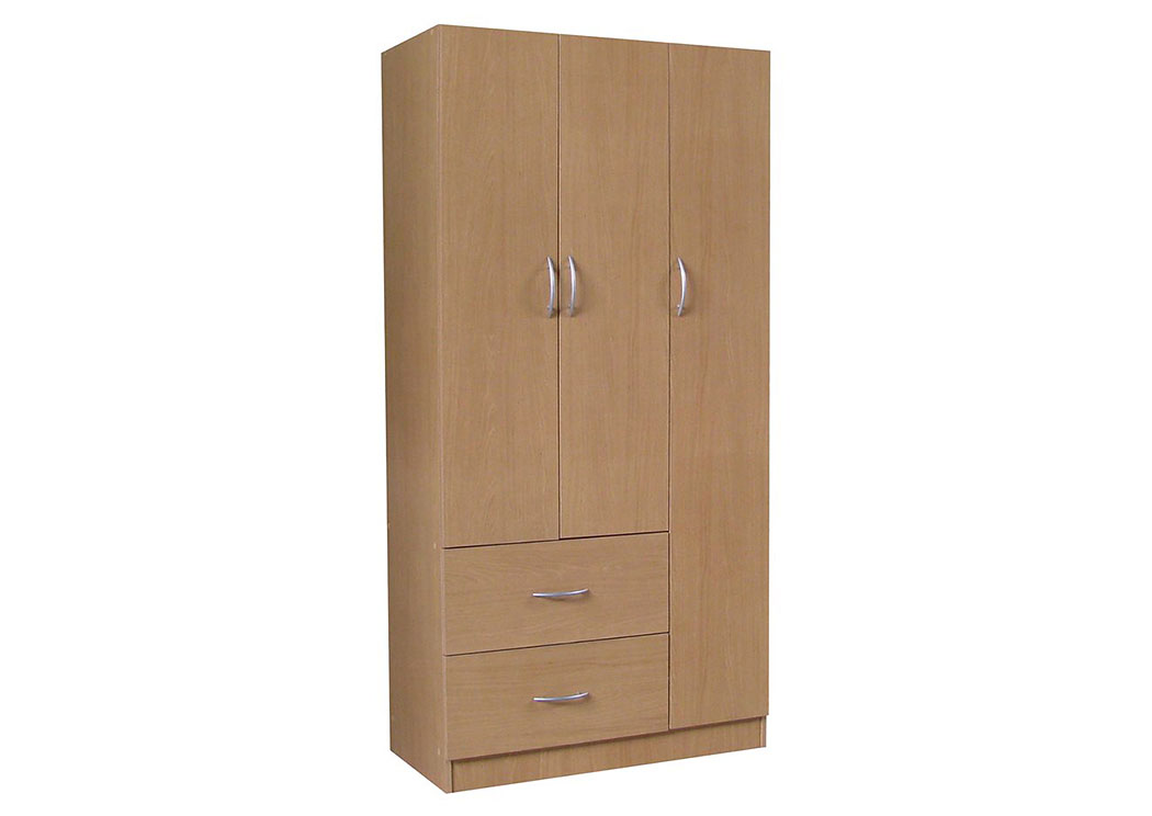 Bob S Discount House Maple 3 Door Wardrobe