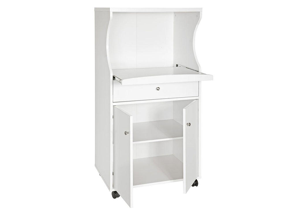 Bob S Discount House White Microwave Stand
