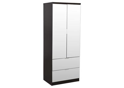 Roses Flooring And Furniture Gianna Espresso Mirrored Wardrobe