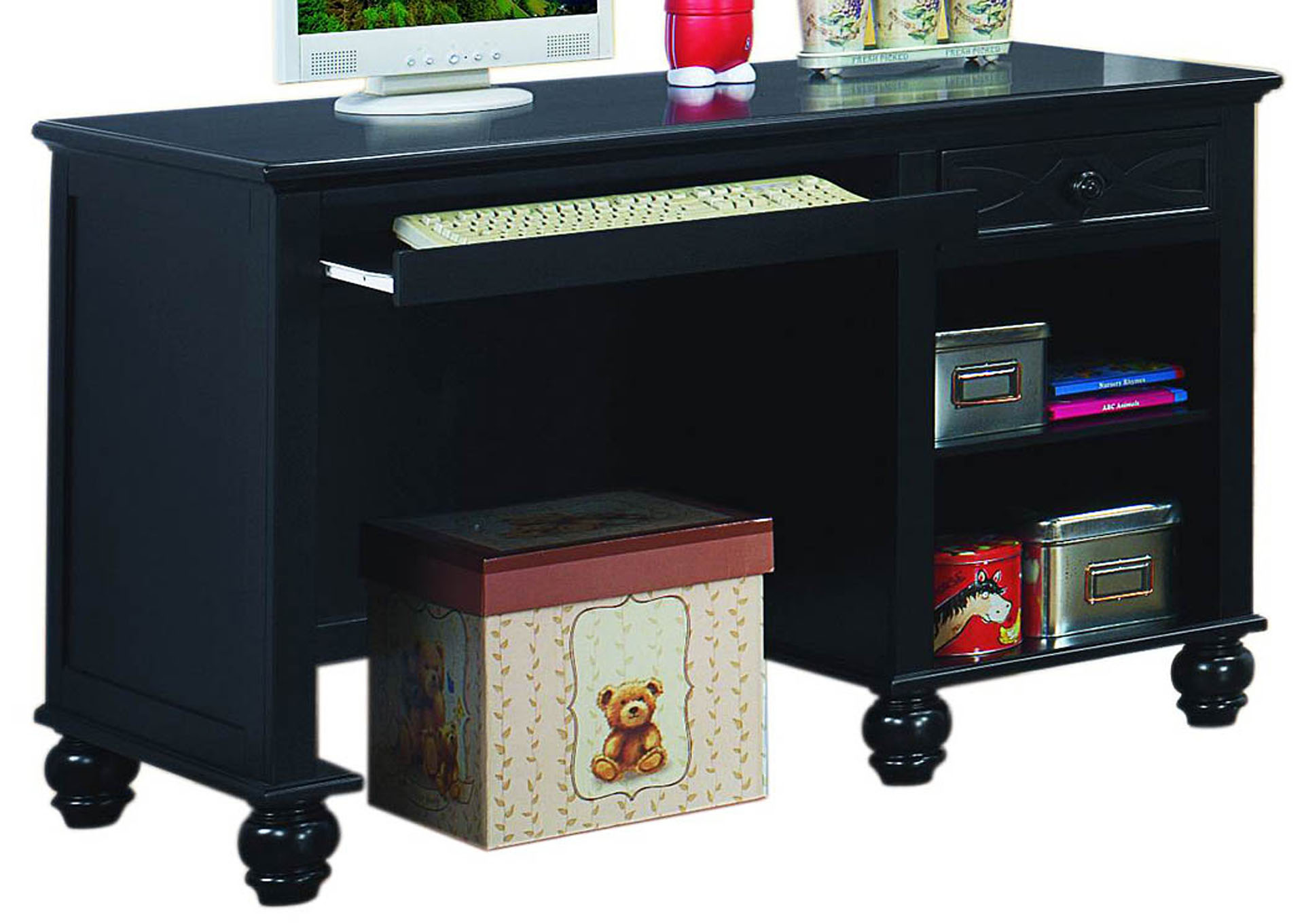 Wine Country Furniture Sanibel Black Writing Desk