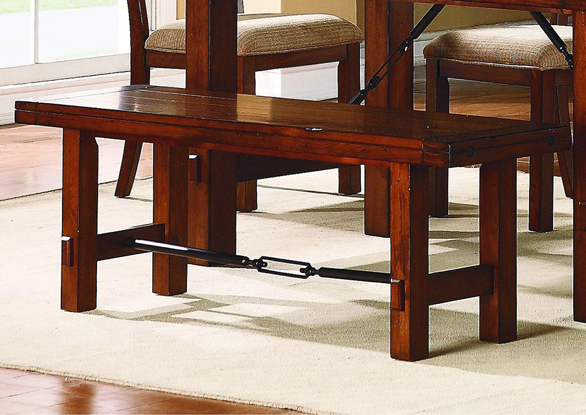 Homeline Furniture Clayton 55 Dark Oak Bench