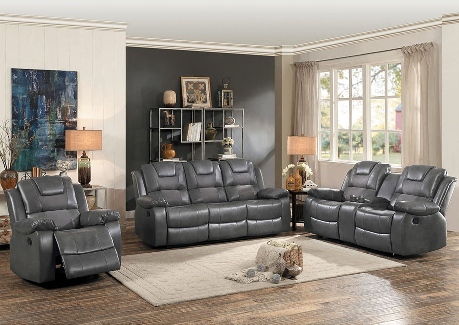 Fashion Home Furniture Tx Double Glider Reclining Loveseat W