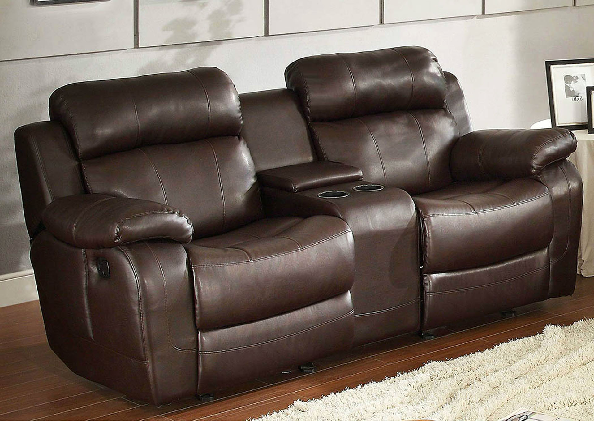 Mack S Furniture Warehouse Marille Brown Double Glider Reclining
