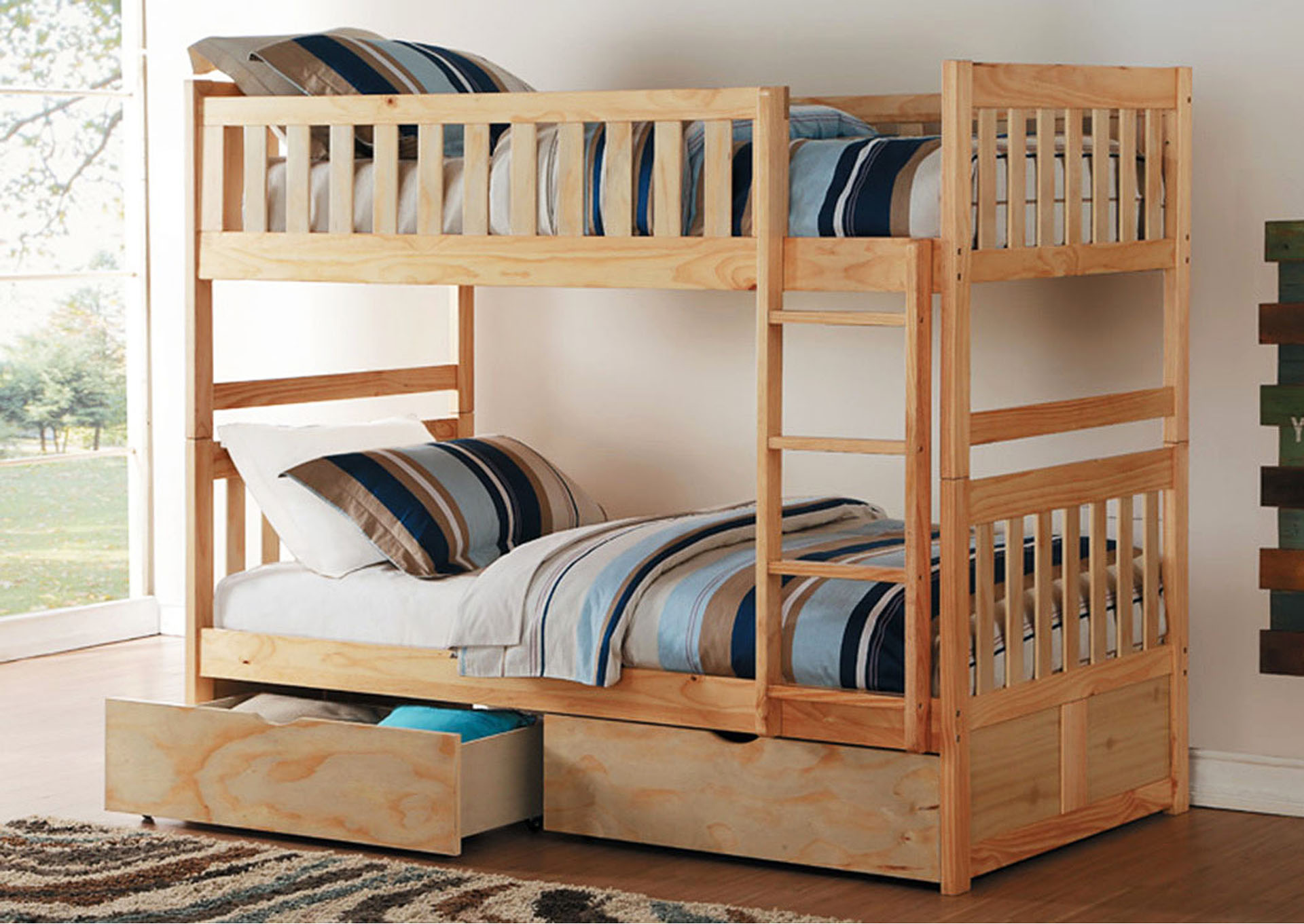 New Deal Mercantile Furniture Twin Twin Bunk Bed