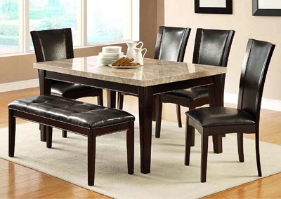 New Deal Mercantile Furniture Cristo Dining Table W Marble Top