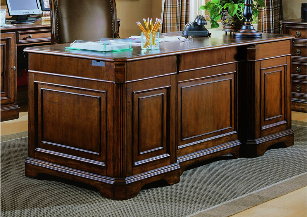 Warehouse Furniture Brookhaven Executive Desk Leather Top