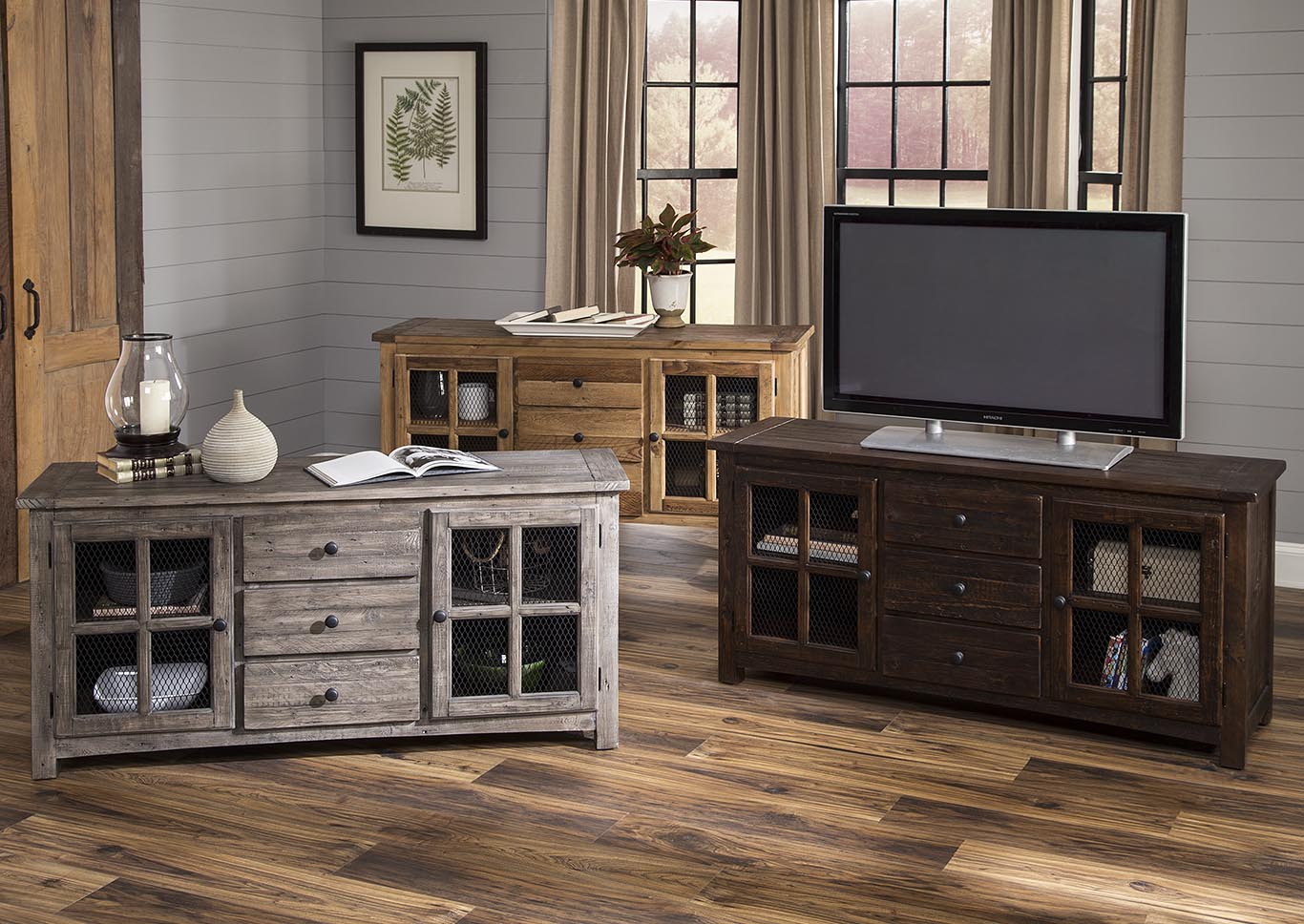 Renaissance Philadelphia Pa Weathered Gray Reclaimed Wood Console