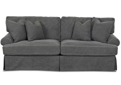 Best Buy Furniture And Mattress Lahoya Tibby Pewter Microfiber Sofa