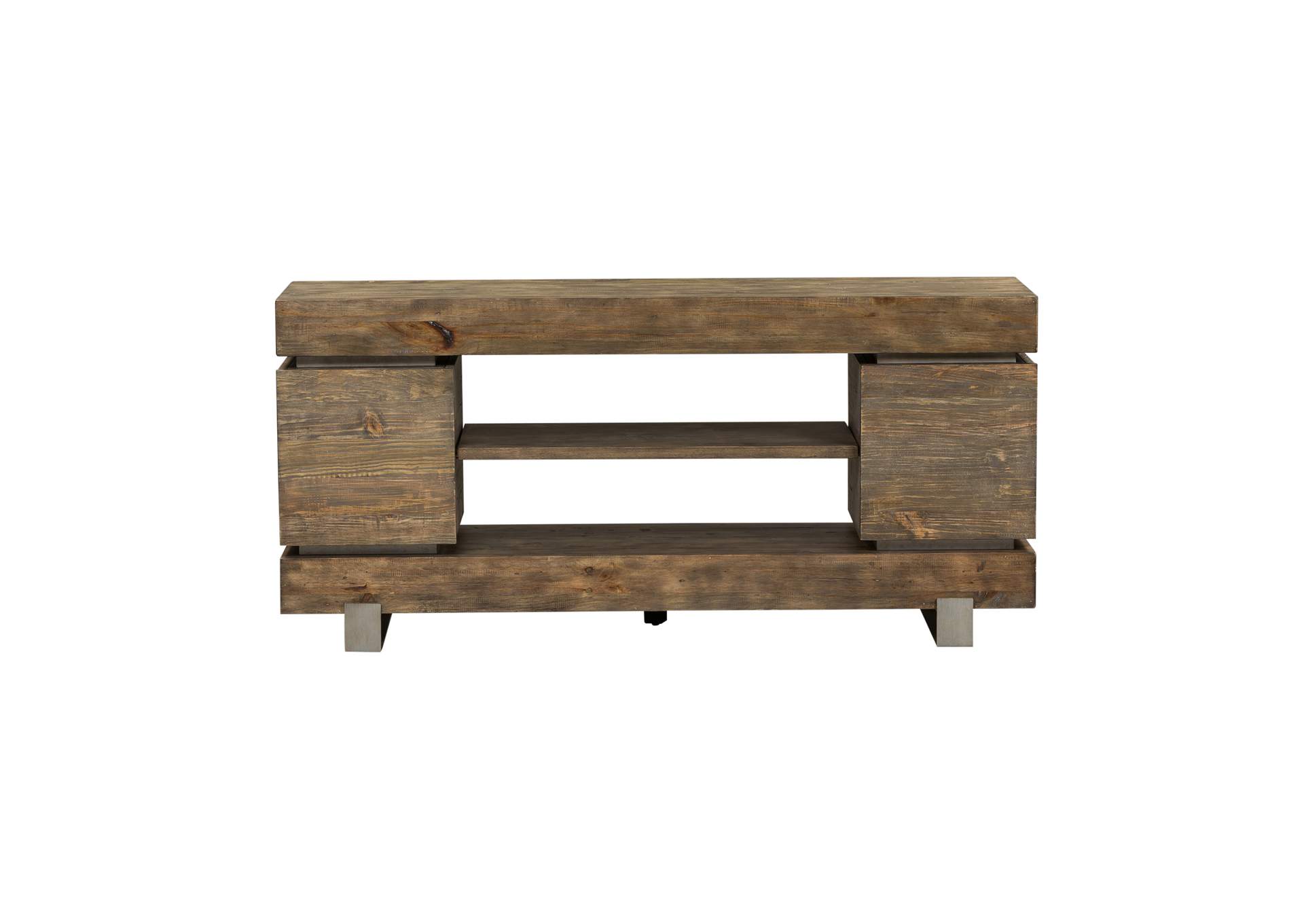 The Furniture Company West End Grey Pine Tv Console 60 Inch