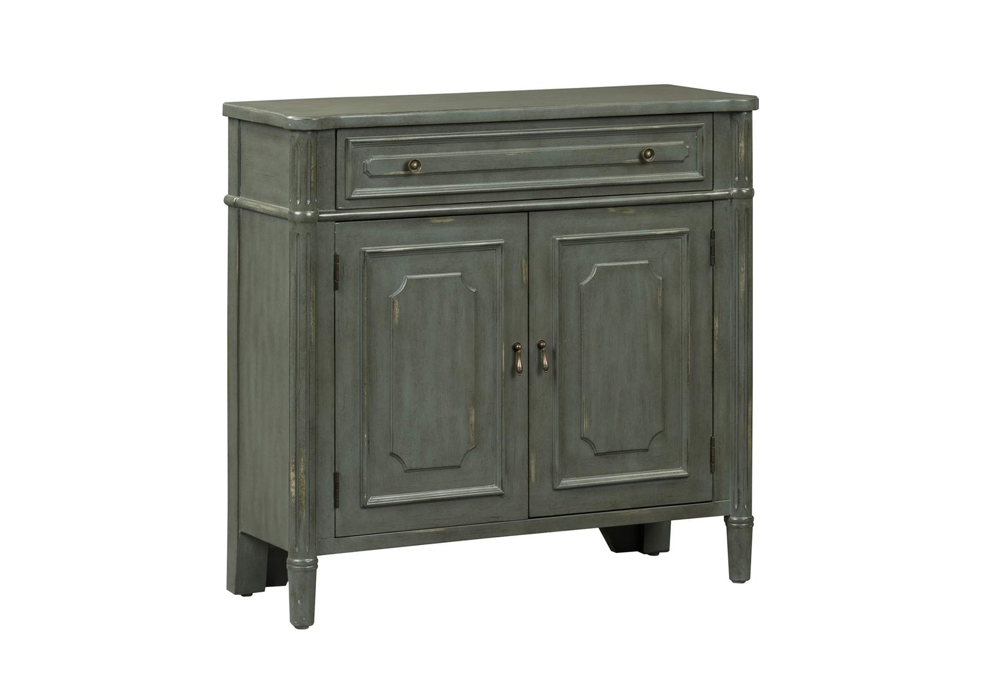 Jesup Furniture Outlet Madison Park Gray 1 Drawer 2 Door Accent
