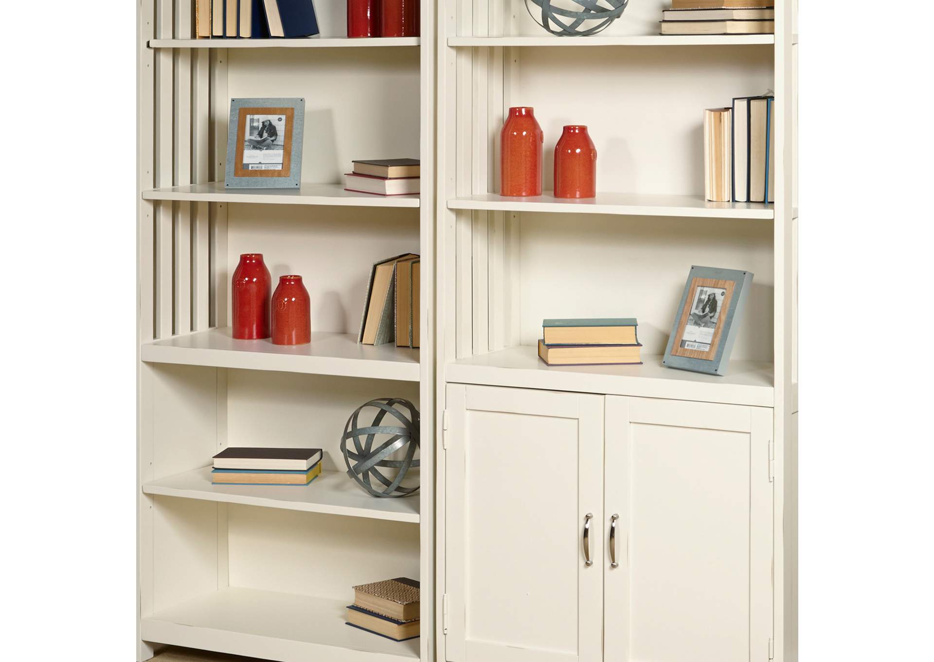 Hornell Furniture Outlet Hampton Bay White Door Bookcase