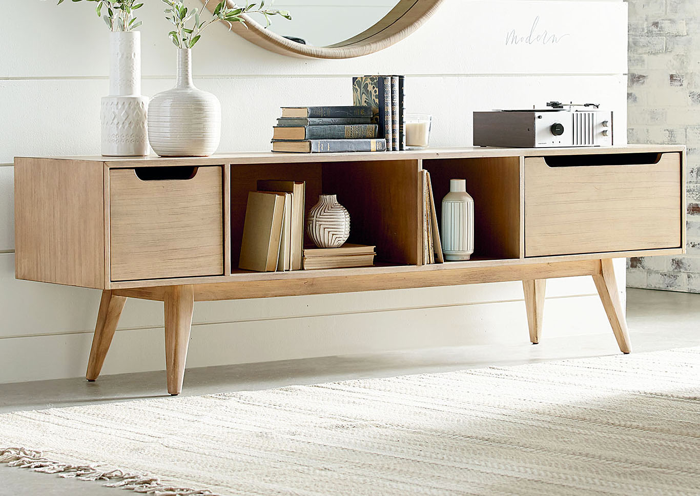 Penland S Furniture Era Wheat Low Console Table