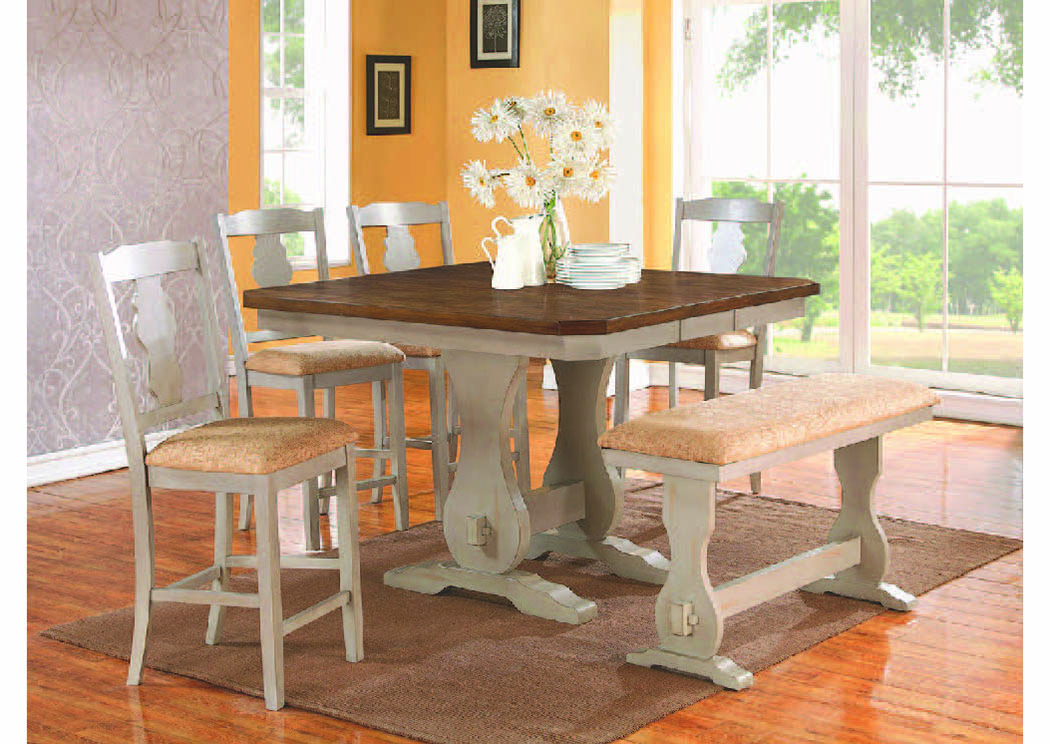 The Furniture Outlet Ny Napa Pickled Gray Spiced Oak 54 Counter
