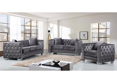 Reese Grey Velvet Sofa And Loveseat Best Buy Furniture And Mattress