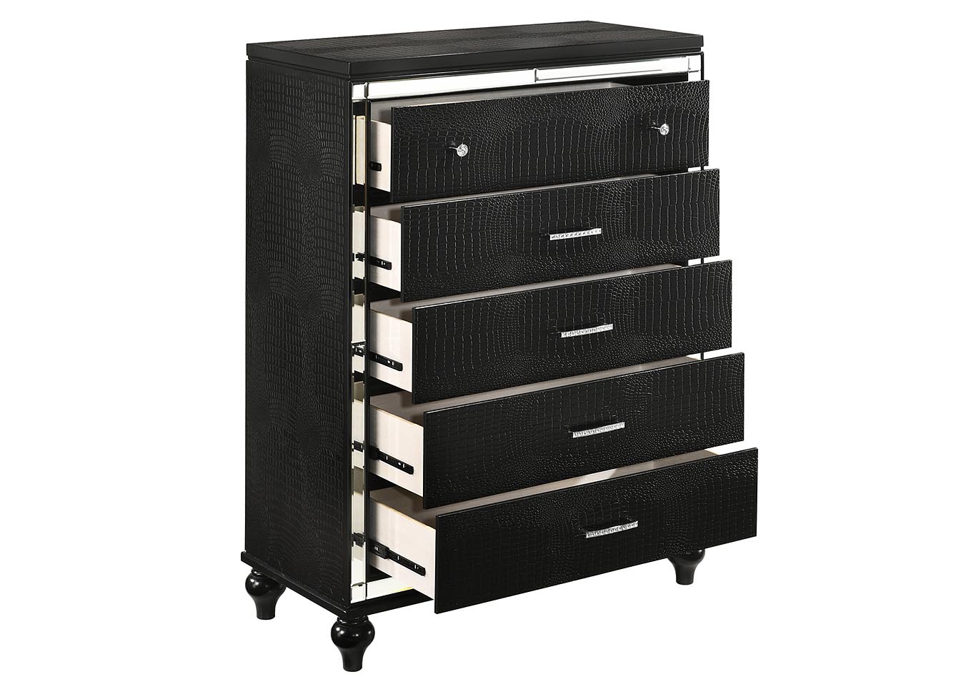 New Deal Mercantile Furniture Valentino Black Lingerie Chest