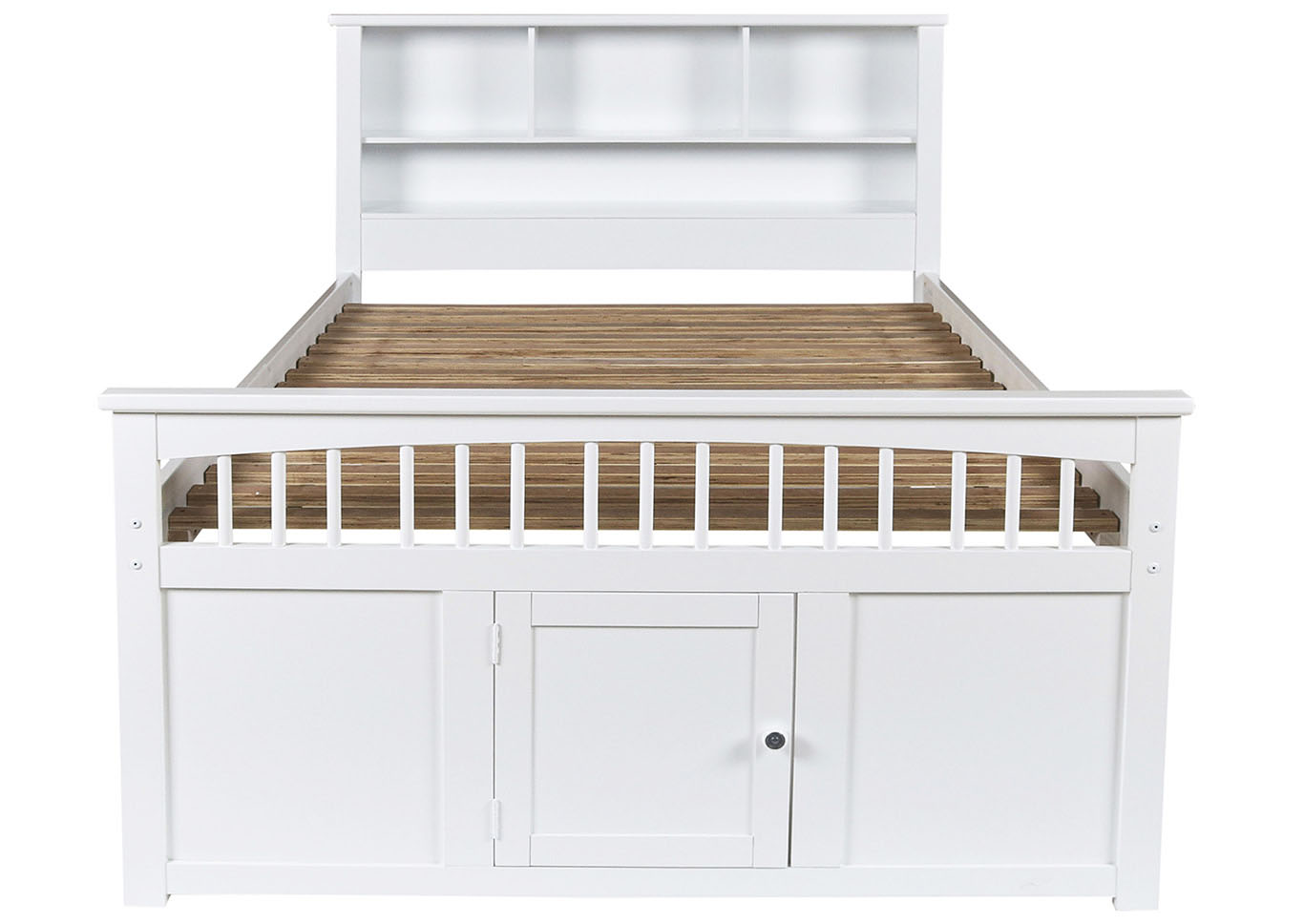 Mattress Furniture For Less Bayfront White Twin Captain S Bed