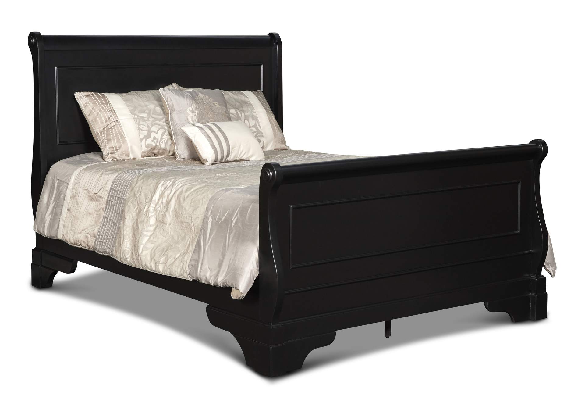 Kirk Imports Belle Rose Black Cherry Twin Bed