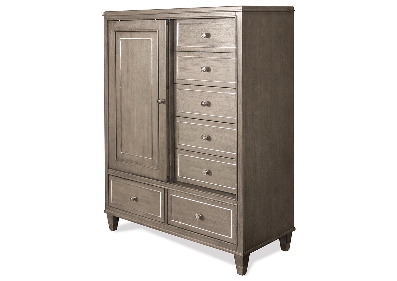 Penland S Furniture Dara Two Gray Wash Sliding Door Chest