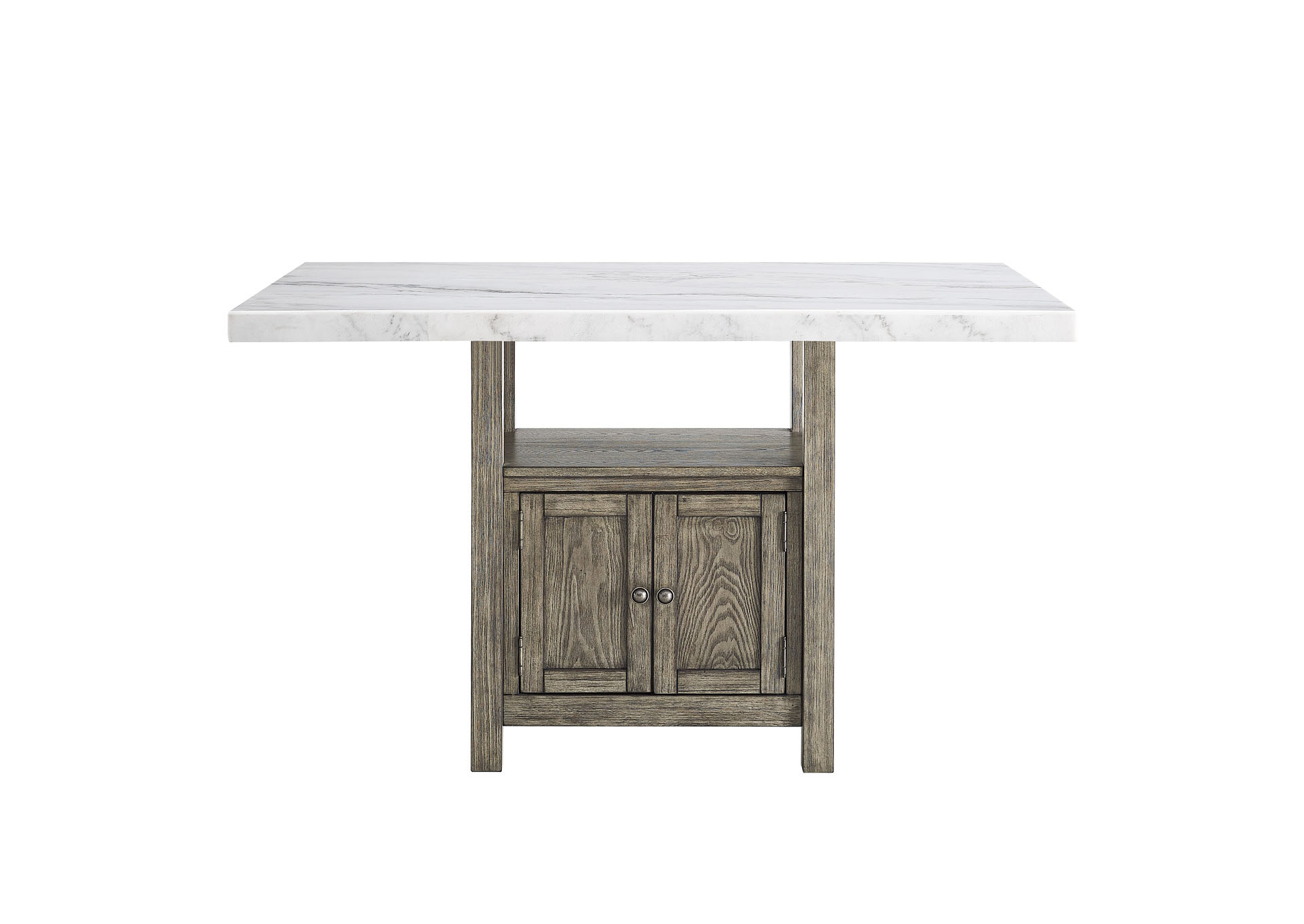 Grayson Grey Marble Top Counter Height Dining Table Ivan Smith Furniture