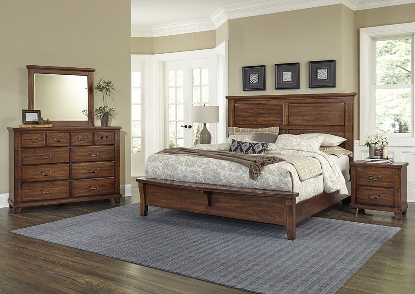 Roberts Furniture Mattress American Amish Cherry Mansion King