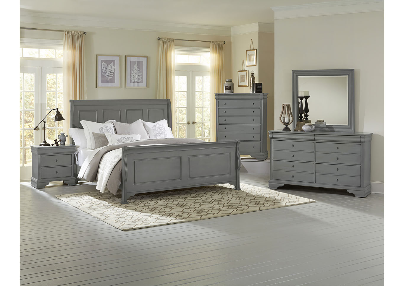 Discount Furniture Outlet French Market Zinc King Poster Bed W