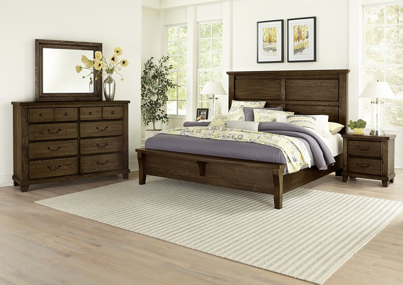 Mattress Furniture For Less American Molasses Oak King