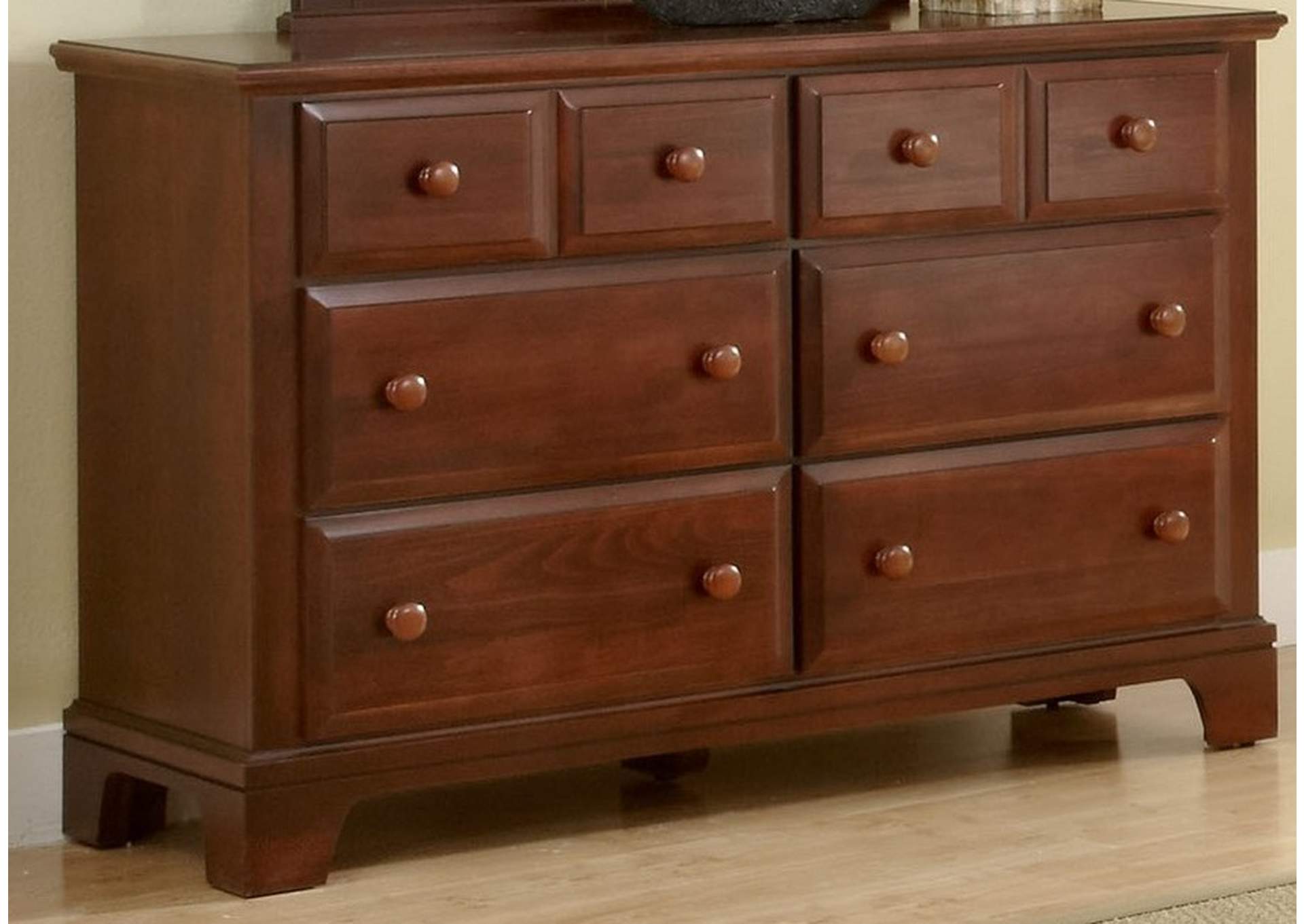 Ivan Smith Barnburner Cherry Dresser 6 Drawer